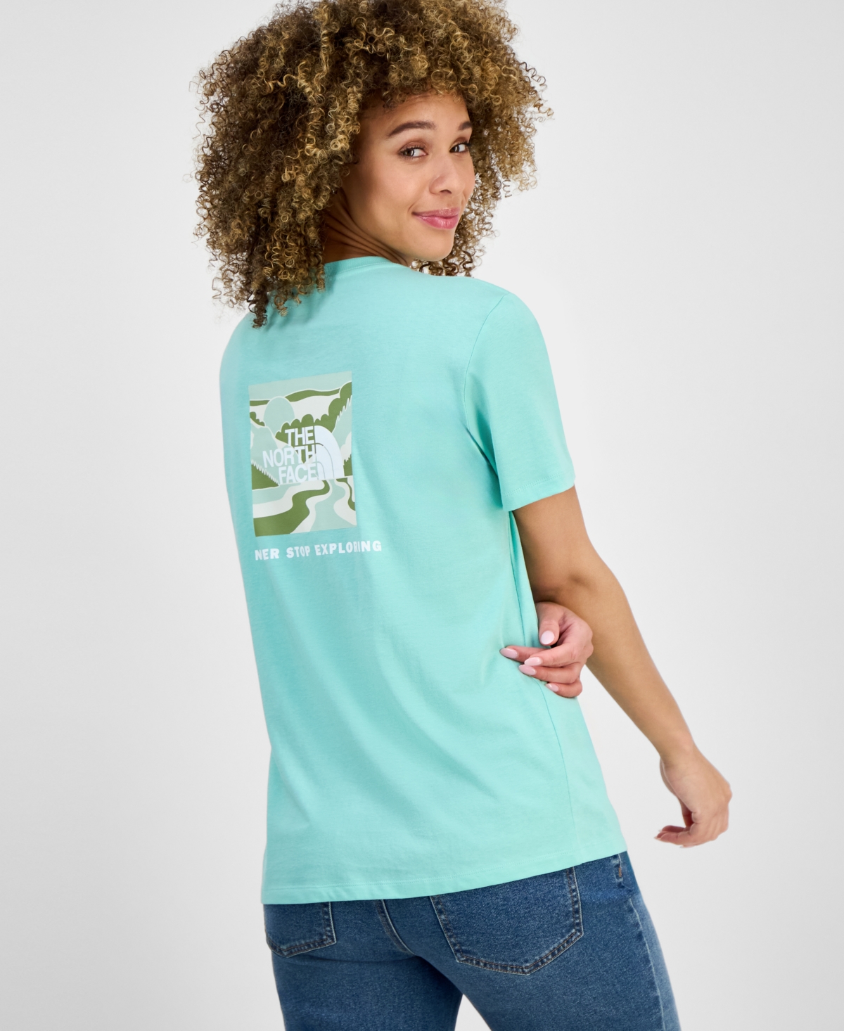 THE NORTH FACE WOMEN'S OUTDOOR VALLEY COTTON GRAPHIC T-SHIRT 