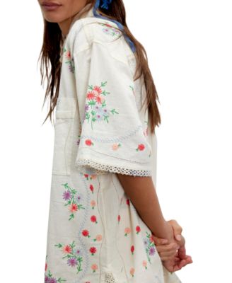 sachin and babi light blue dress Free People Women's Magda Dress, Ivory Indigo, Floral, White, M at Amazon  Women's Clothing store main image 1