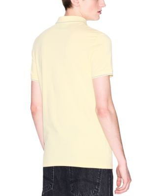 AX Armani Exchange Mens Slim-Fit Tipped 14-Zip Logo-Placket Polo Shirt 14290₽