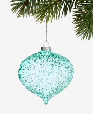 Holiday Lane - Enchanted Emerald Green Dotted Onion Ornament