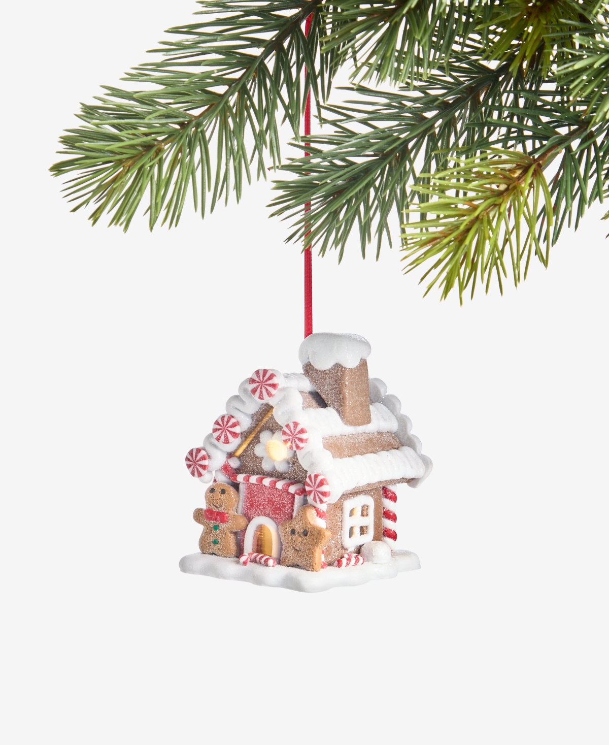 Holiday Lane Gingerbread Village Light-up Gingerbread House Ornament, Macy's Exclusive In Multi