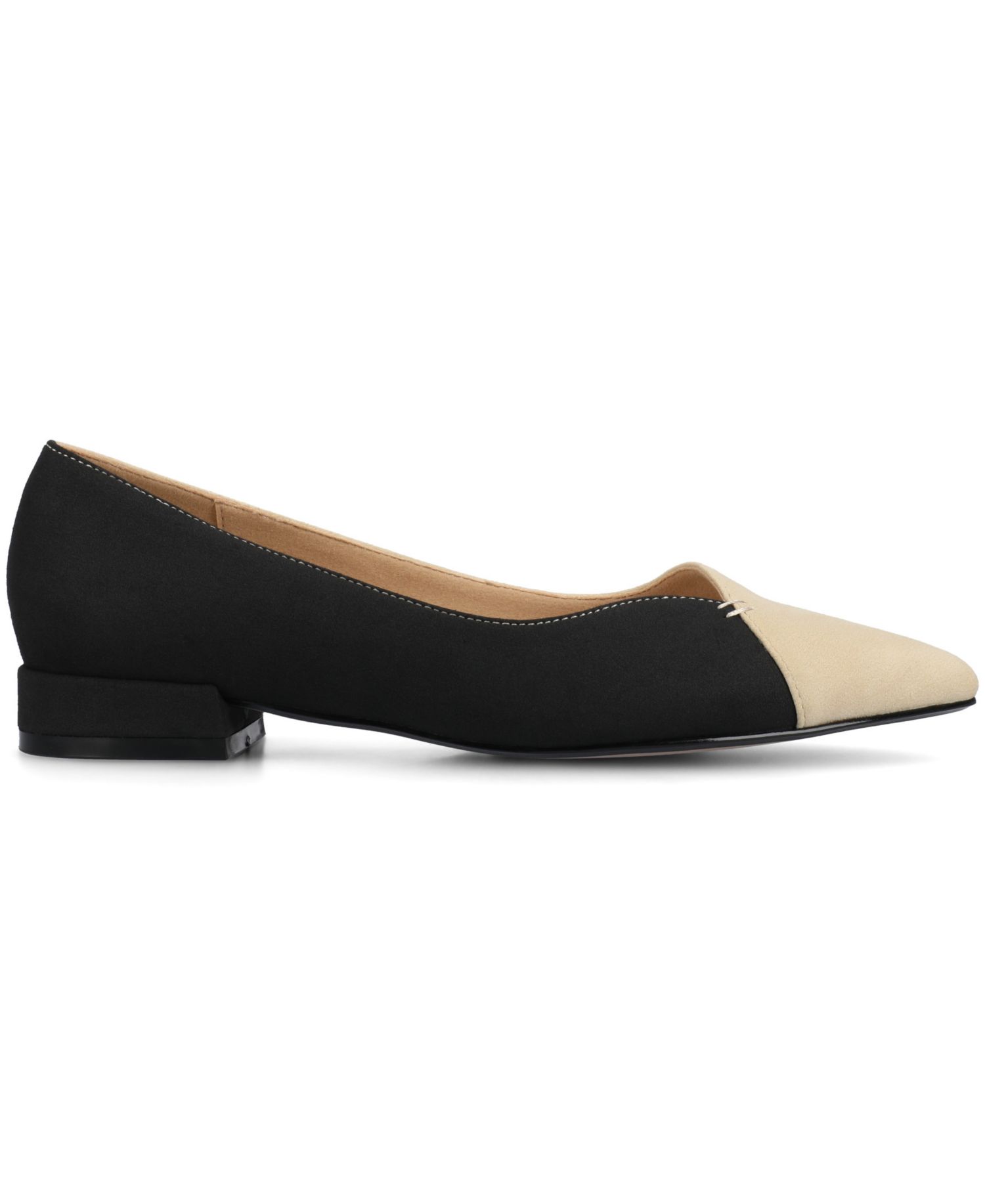 Women's Carmin Block Heel Pointed Toe Flats