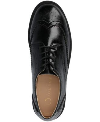 Women's Claudiya Lug Sole Lace Up Oxford Loafers