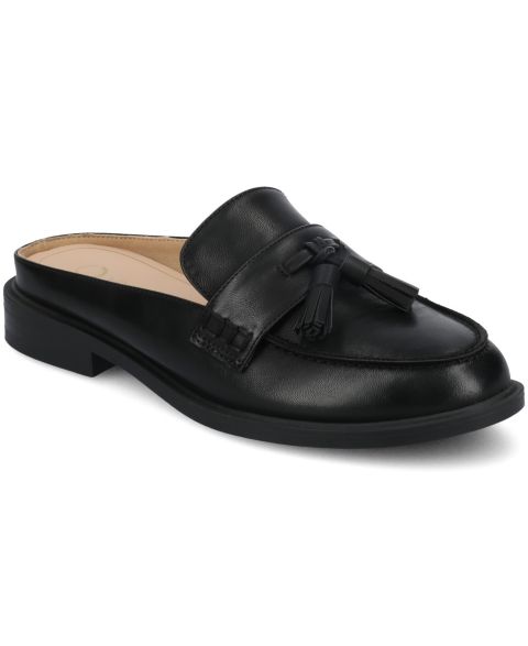 Женские сабо Journee Collection Azura Tassel Loafer Mules, цвет: Чёрный
