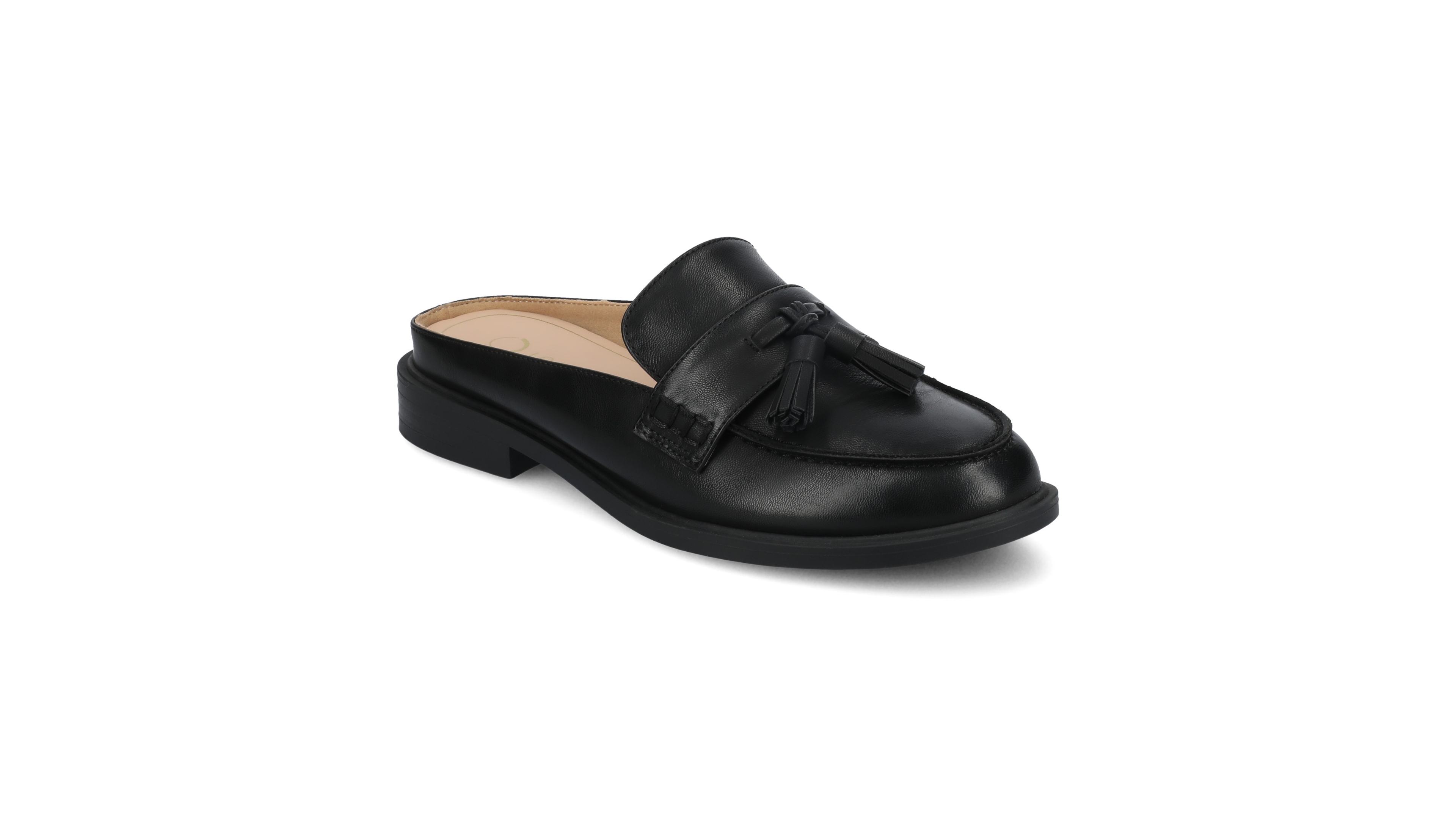 Journee Collection Women's Azura Tassel Round Toe Comfort Mule Loafer