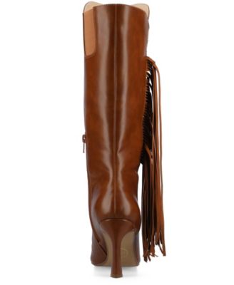 Women's Dolly Fringe Knee High DressBoots