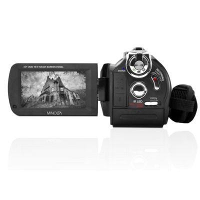 MN4K40NV 4K Ultra HD 30MP 3" Touchscreen Night Vision Camcorder with LED Light, Black