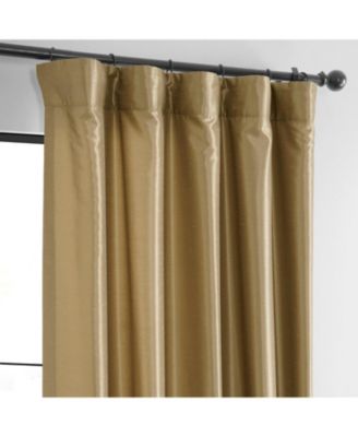 Vintage Textured Faux Dupioni Silk Blackout Curtain