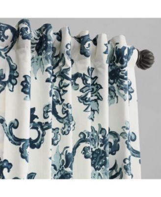 Floral Printed Cotton Room Darkening Curtain