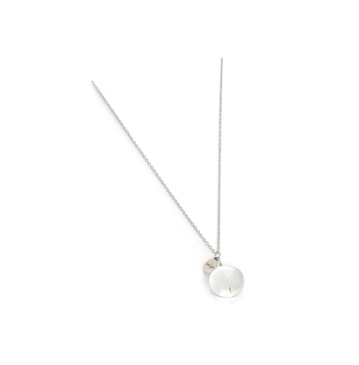 Sohi Women's Silver Plated Designer Pendant Chain In Silver
