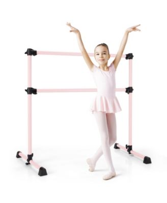 Double Ballet Barre with Adjustable Height – Perfect for Dance Practice & Workouts