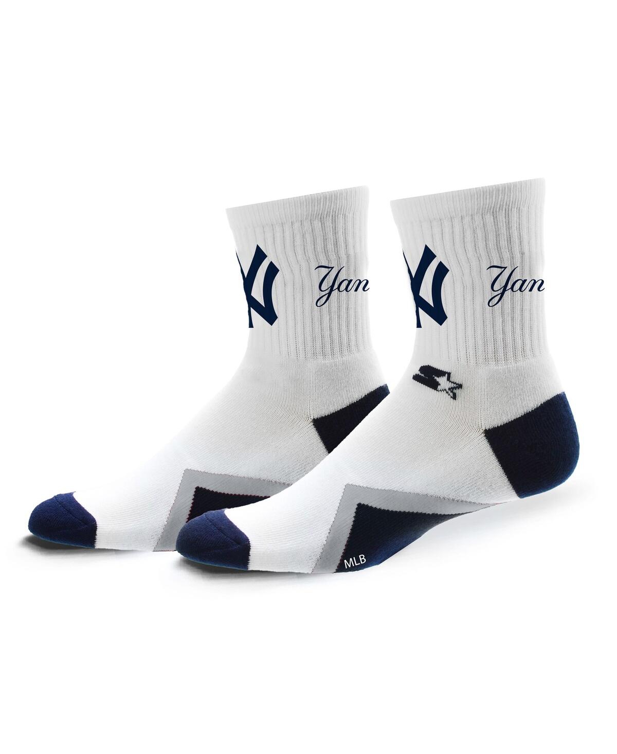 Shop Starter Men's And Women's New York Yankees Striker Mid-crew Socks
