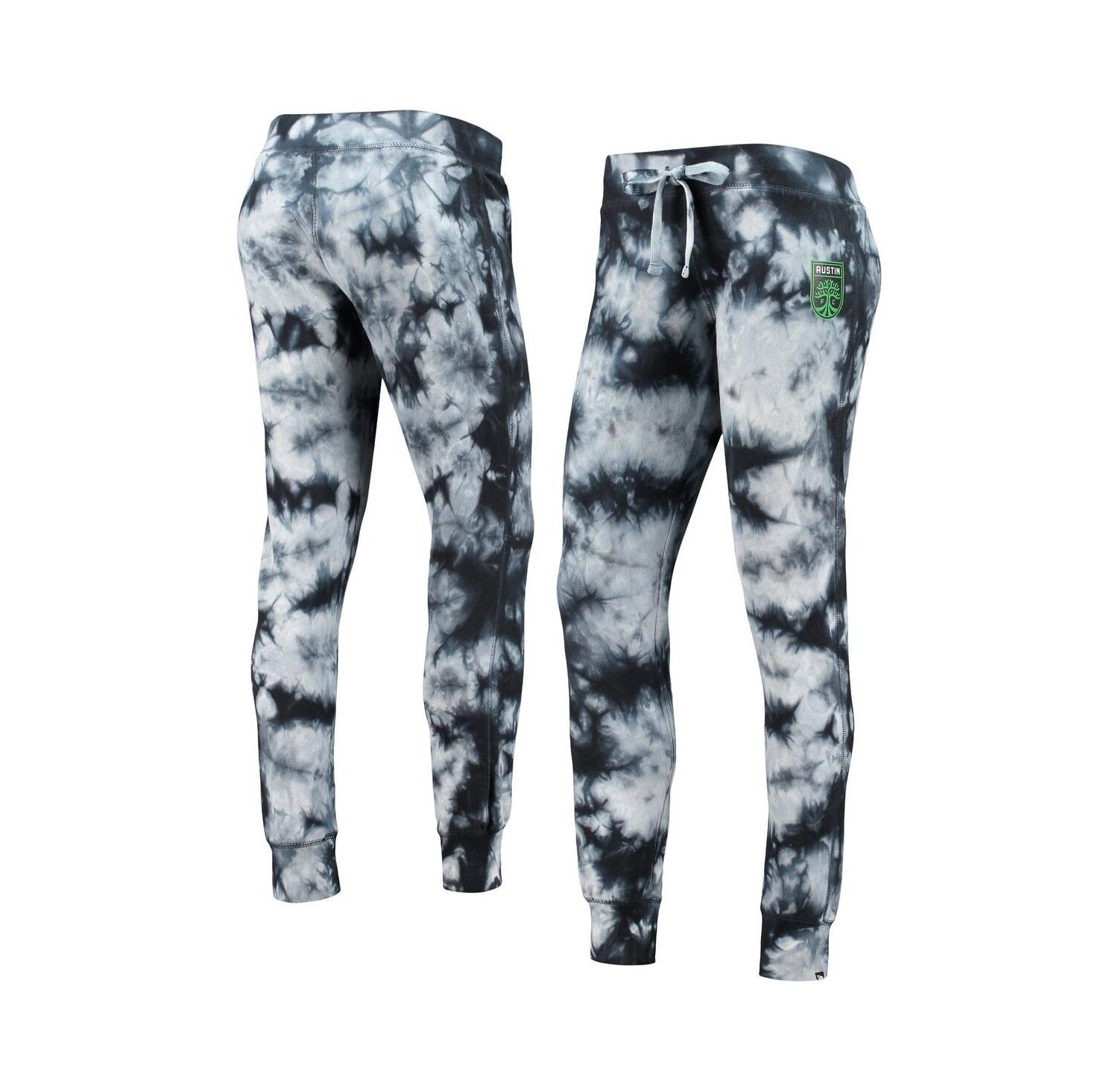 Women's by New Era Black Austin FC Tie-Dye Pants