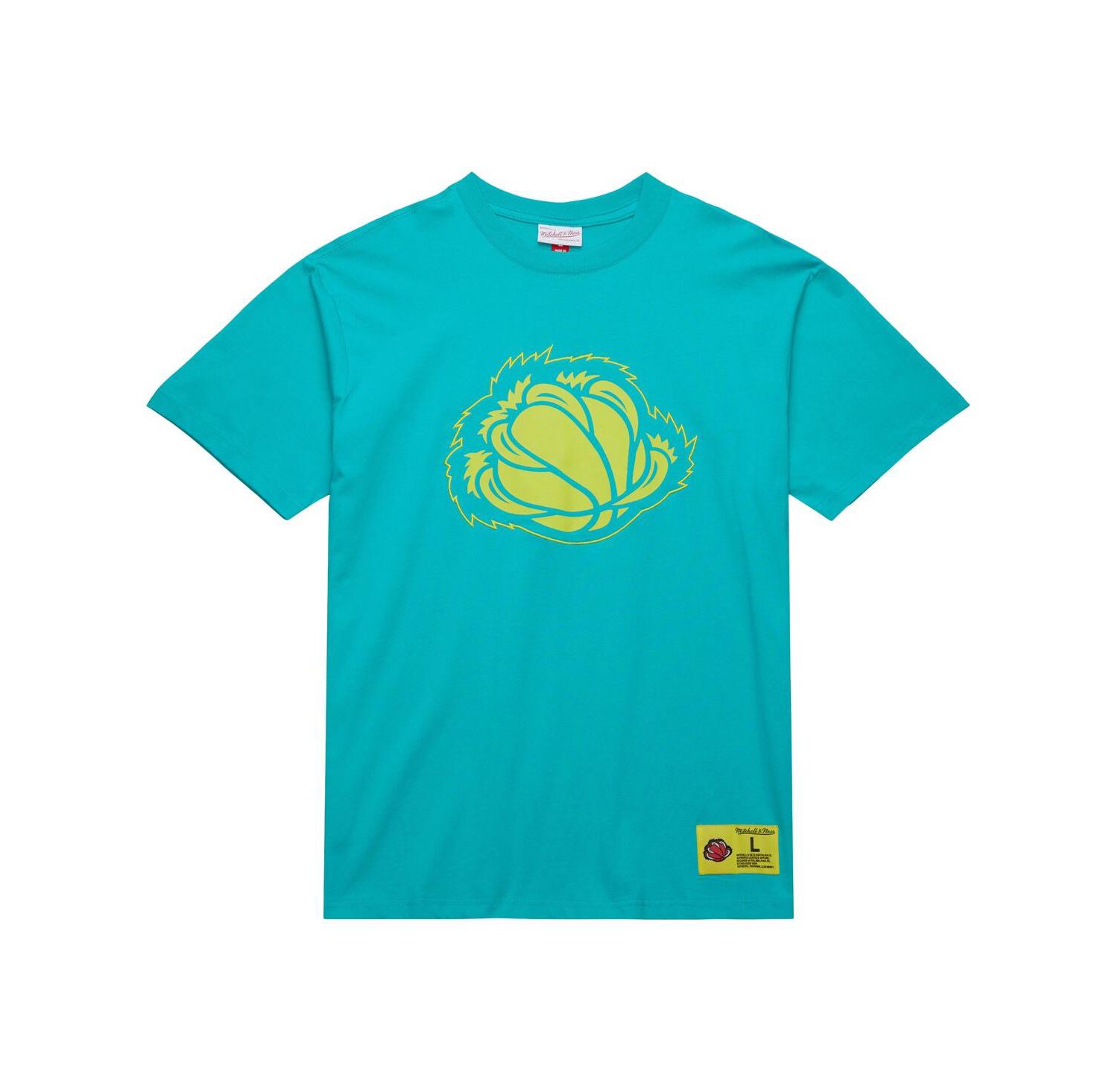 Men's Turquoise Vancouver Grizzlies Hardwood Classics Neon Nights Premium T-Shirt