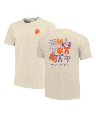 Comfort Colors - Women's Natural Clemson Tigers Coquette T-Shirt