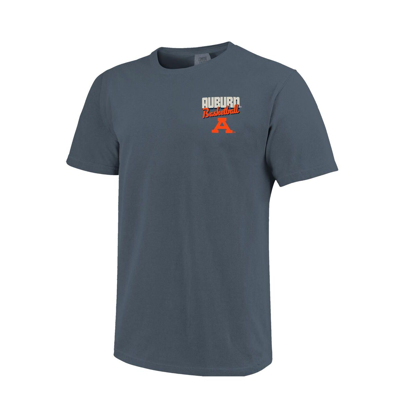 Мужская футболка Image One Navy Auburn Tigers Comfort Colors Mascot Dunk — фото 2