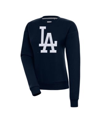 Женская толстовка-пуловер из синели Antigua с надписью Victory Los Angeles Dodgers, темно-синий