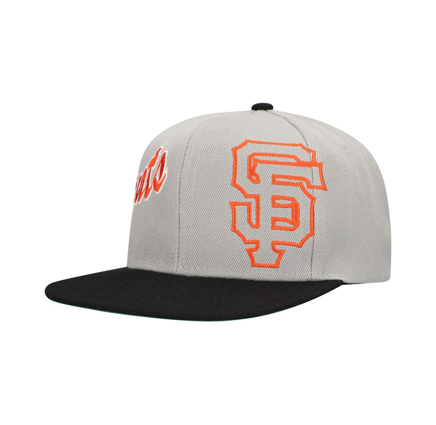 Men's Gray San Francisco Giants Knock Out Panel Snapback Hat