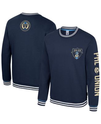 Stadium Essentials - Men's Navy Philadelphia Union Half-Time 2-Hit Pullover Sweatshirt