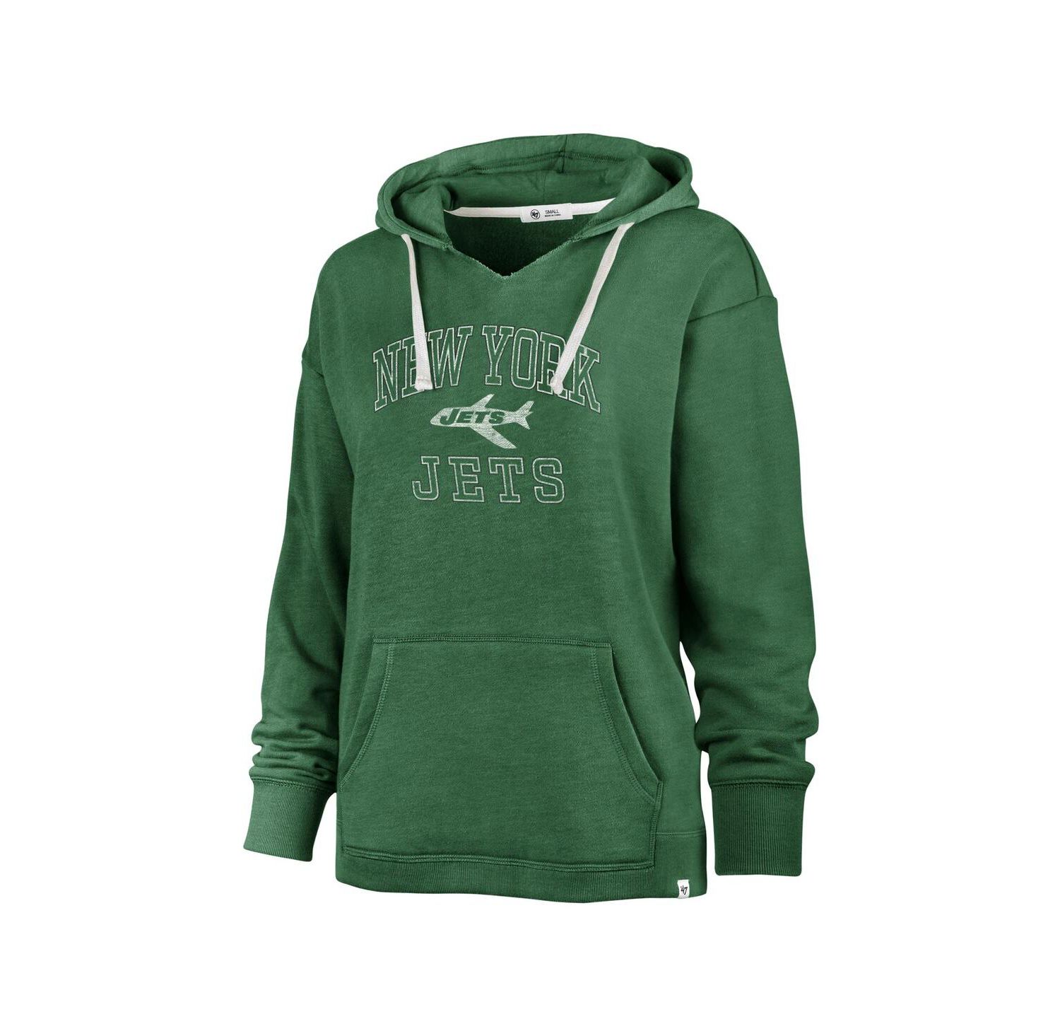 Women's Kelly Green New York Jets Plus Size Clarity Kennedy Pullover Hoodie