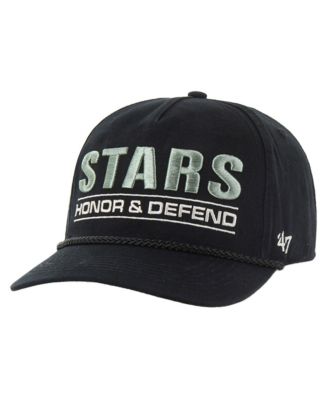 Men's Black Dallas Stars OHT Military Appreciation Homeland Honor and Defend Hitch Adjustable Hat