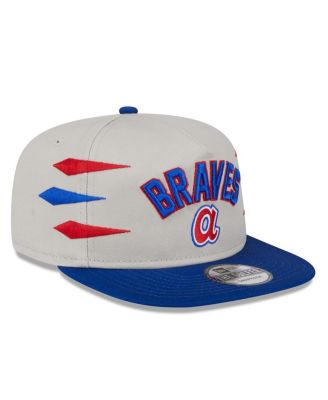 Men's Cream Atlanta Braves Iron Golfer Snapback Hat