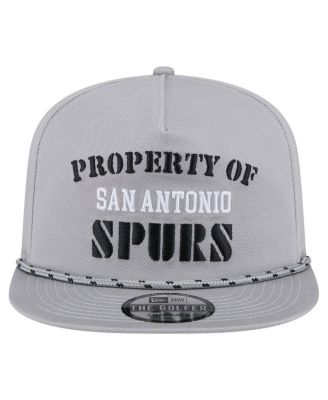 Men's Gray San Antonio Spurs Throwback Property Of Golfer Snapback Hat