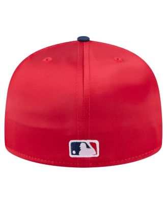 Men's Red/Navy Philadelphia Phillies Satin 59FIFTY Fitted Hat
