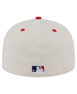 Men's Cream/Red Philadelphia Phillies Two-Tone Corduroy 59FIFTY Fitted Hat
