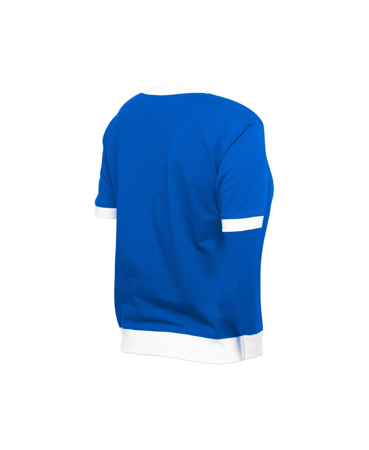 NEW ERA WOMEN'S ROYAL NEW YORK METS GAME DAY RHINESTONE V-NECK T-SHIRT 