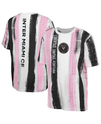 Outerstuff - Big Boys and Girls White Inter Miami CF High Stepping T-Shirt