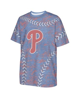 Big Boys and Girls Royal Philadelphia Phillies Slide Score Bold T-Shirt