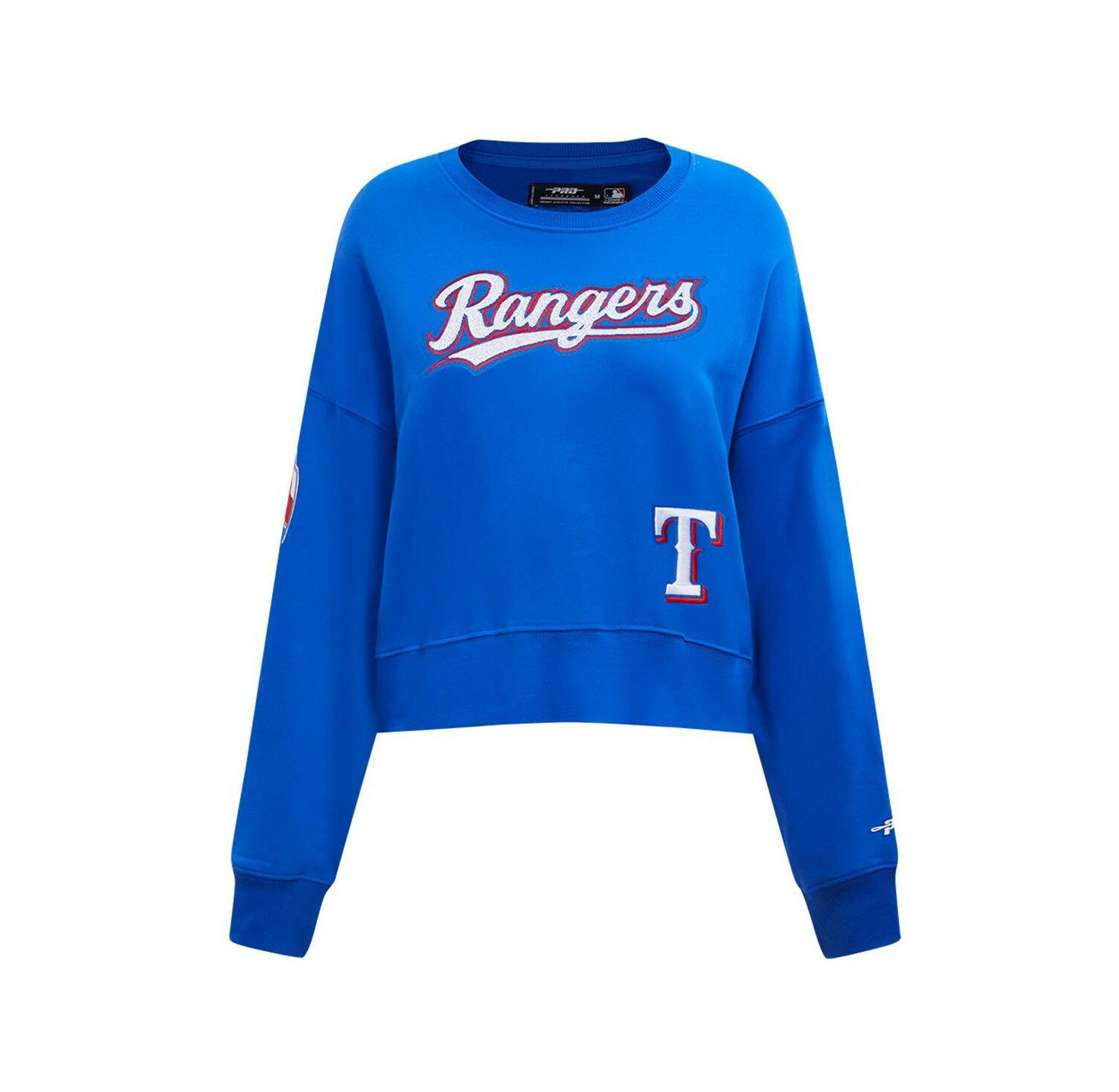 Women's Royal Texas Rangers Game Day Classics Crewneck Pullover Sweatshirt