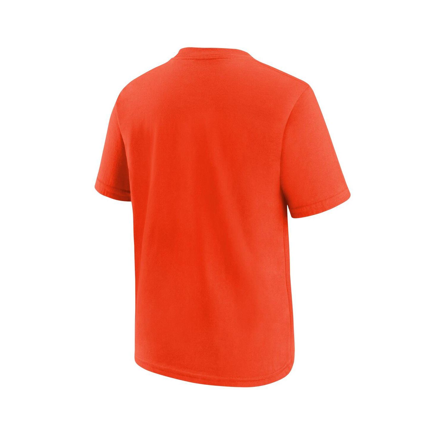 Big Boys and Girls Orange Houston Astros 2025 City Connect Wordmark T-Shirt