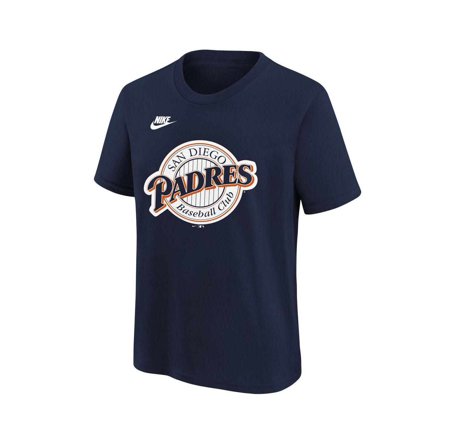 Big Boys and Girls Navy San Diego Padres Team Logo T-Shirt