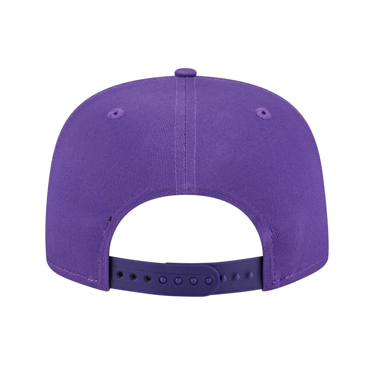 Men's Purple Los Angeles Lakers Team Text Golfer Snapback Hat