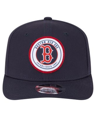 Men's Navy Boston Red Sox Circle Patch 9SEVENTY Stretch-Snap Hat