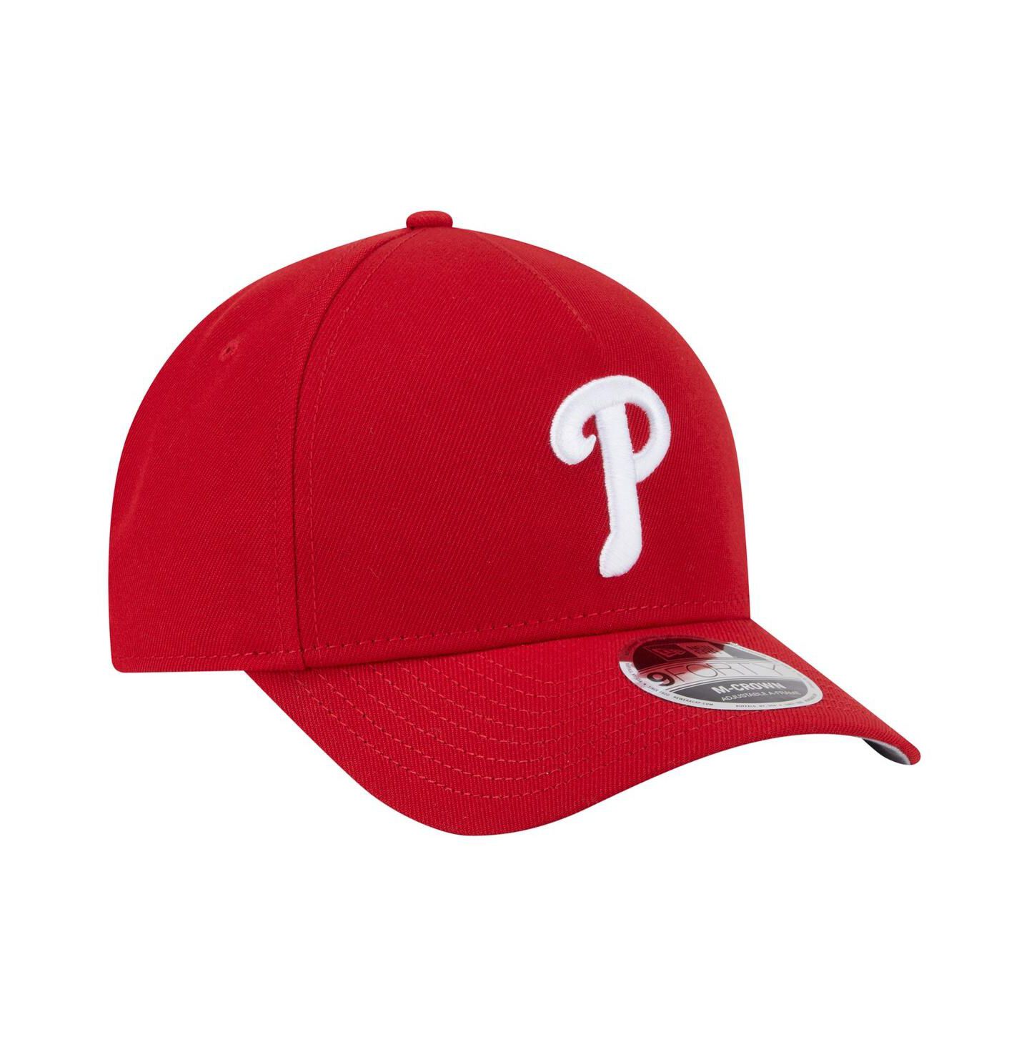Мужская кепка New Era Red Philadelphia Phillies 9FORTY M-Crown Adjustable Hat — фото 4