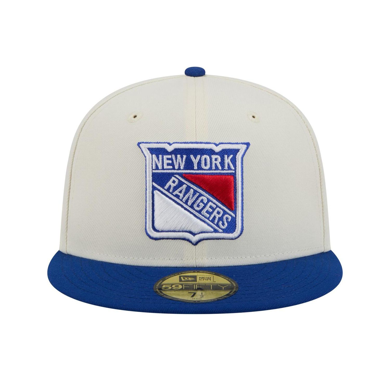 Men's White New York Rangers Chrome Two-Toned 59FIFTY Fitted Hat