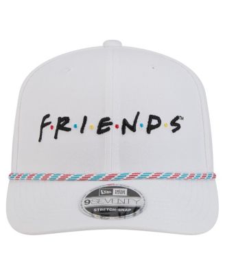 Men's White Friends Rope 9SEVENTY Stretch-Snap Adjustable Hat