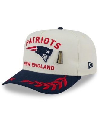 New Era - Men's Cream/Navy New England Patriots 2025 NFL Draft A-Frame 59FIFTY Fitted Hat