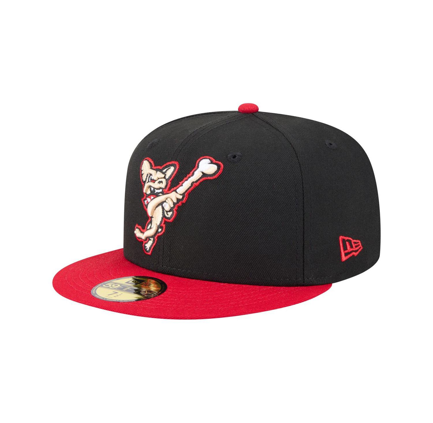 Men's Black/Red El Paso Chihuahuas Authentic Collection 59FIFTY Fitted Hat