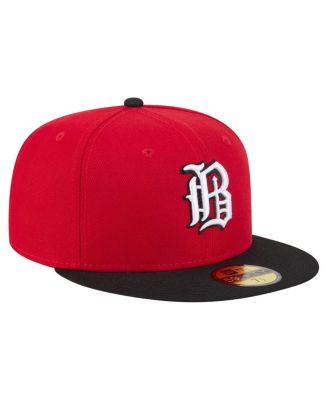 Men's Red/Black Birmingham Barons Authentic Collection 59FIFTY Fitted Hat