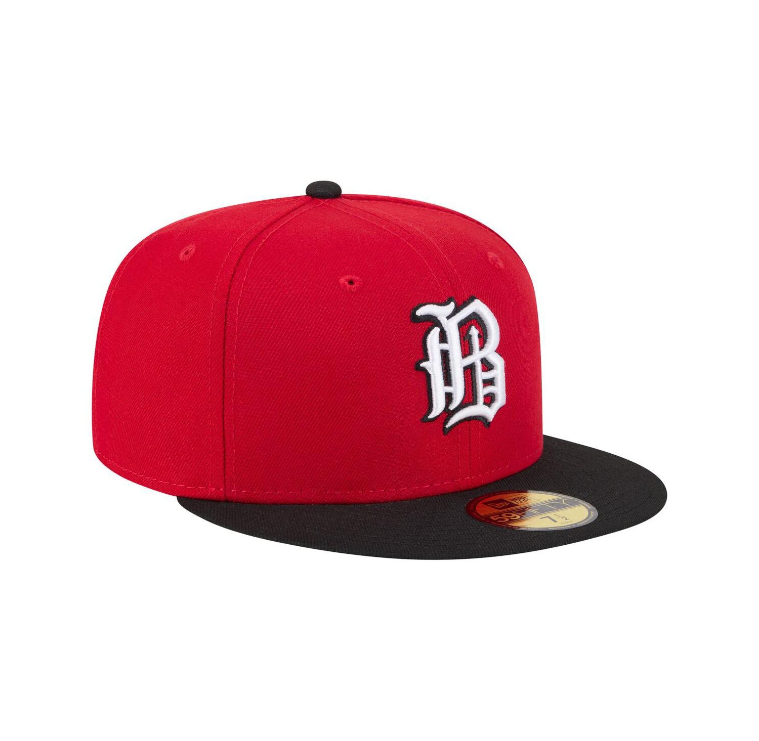 Men's Red/Black Birmingham Barons Authentic Collection 59FIFTY Fitted Hat