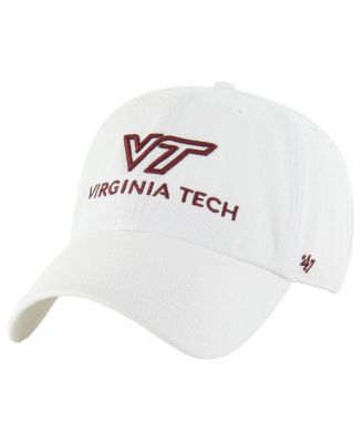 '47 Brand - Men's White Virginia Tech Hokies Clean Up Adjustable Hat