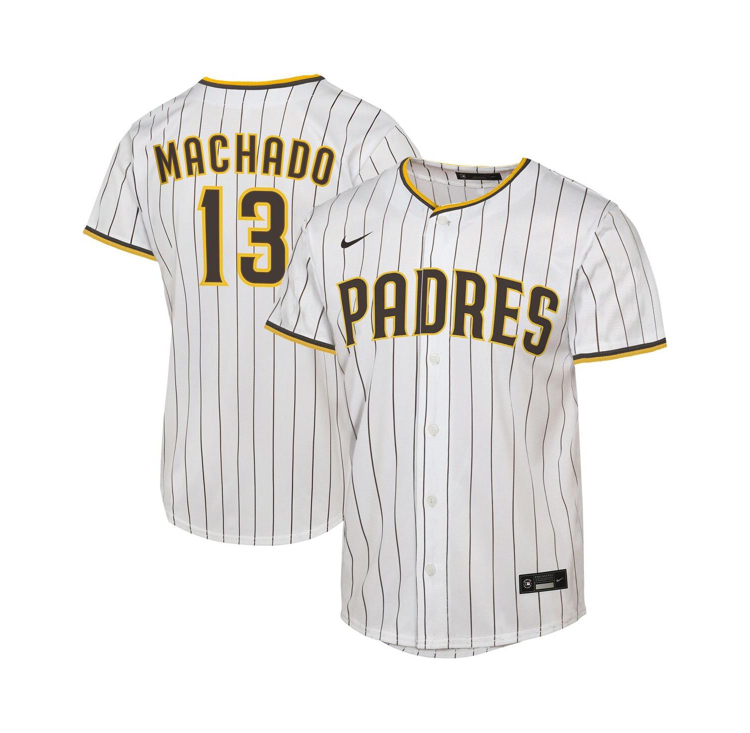 Big Boys and Girls Manny Machado White San Diego Padres Home Replica Player Jersey