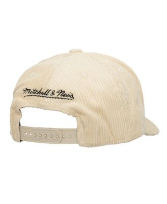 Мужская кремовая шляпа Mitchell & Ness Inter Miami CF Corduroy Off Pro с регулируемой головкой