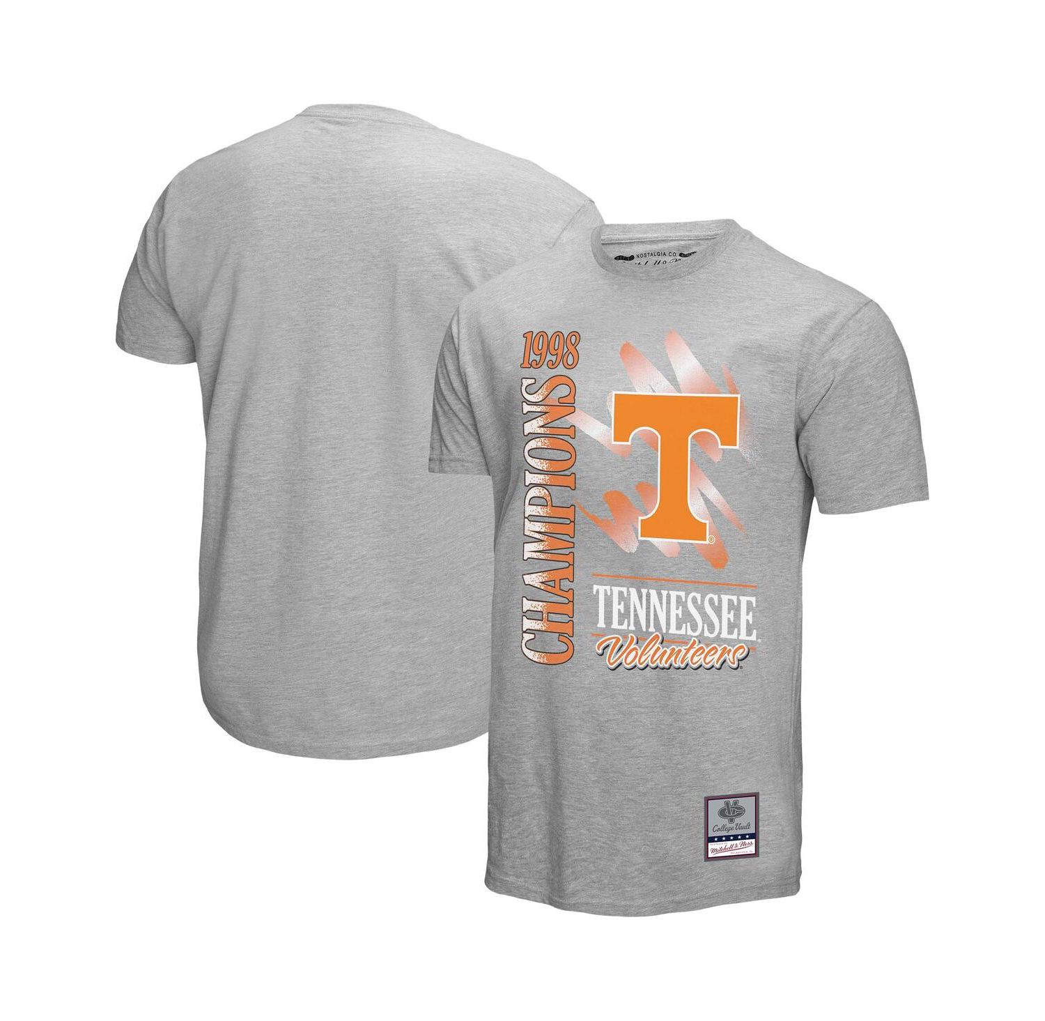 Men's Gray Tennessee Volunteers Retro Brush Mineral Wash T-Shirt