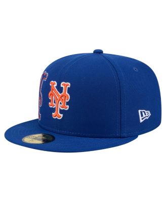 Men's Royal New York Mets Yarn Stitch 59FIFTY Fitted Hat