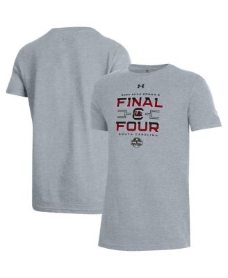 Under Armour - Big Boys and Girls Gray South Carolina Gamecocks 2025 NCAA Women's Basketball Tournament March Madness Final Four Locker Room T-Shirt